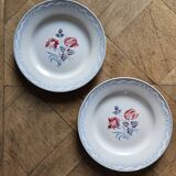 Digoin mismatched retro dinner plates