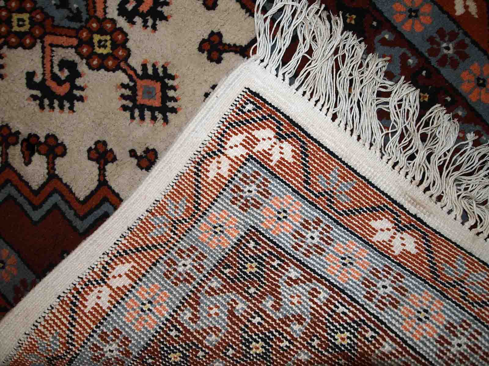Moroccan vintage carpet berber handmade 81cm x 170cm 1970s, 1c629