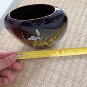 Vase japonais Yamaji à décor d'iris