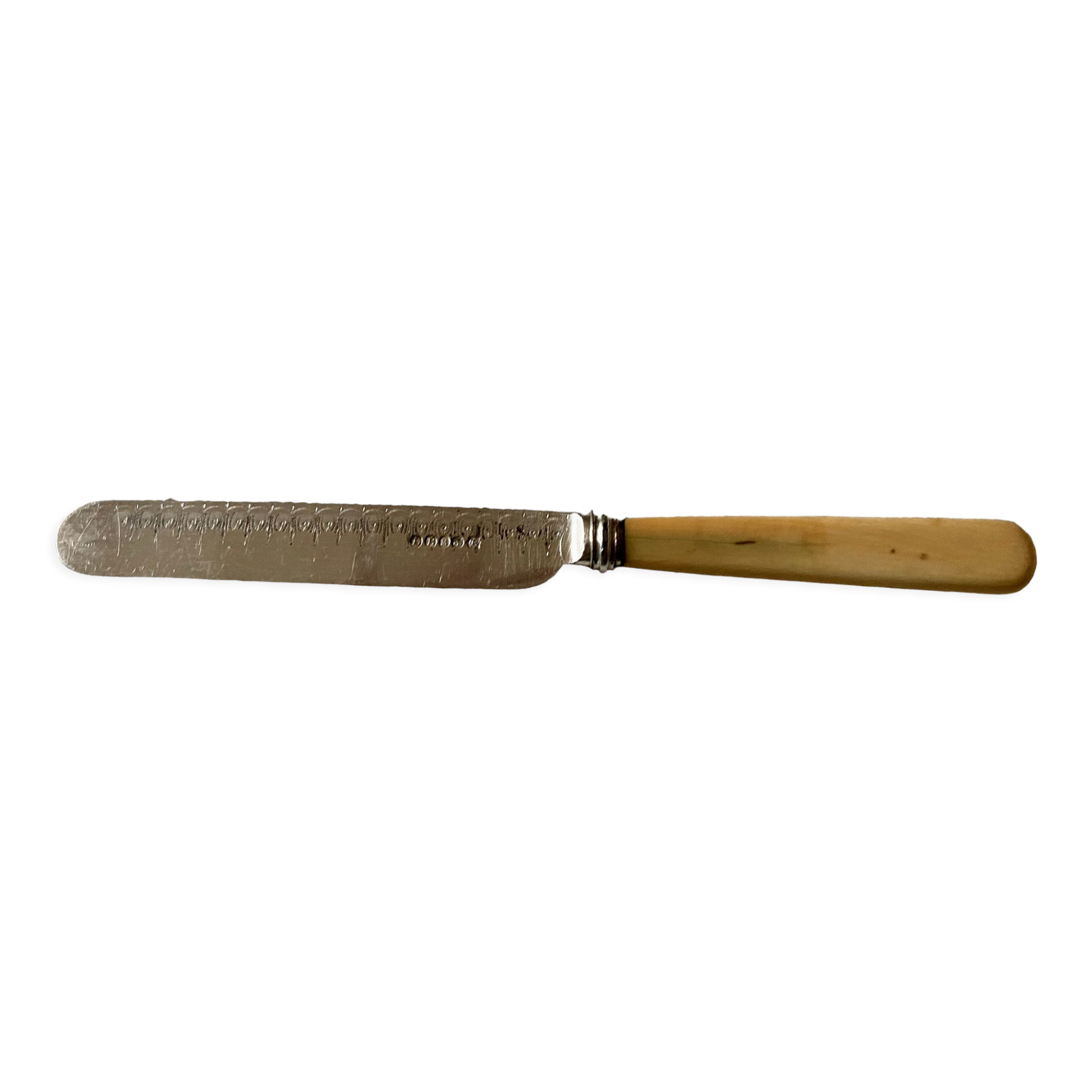 Antique silver-plated butter knife