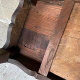 Solid oak desk with a Louis XV 1900 style drawer