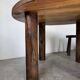 Round table 1950s constructivist walnut