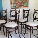 Set of 6 Fischel bistro chairs, early 1900s