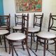 Set of 6 Fischel bistro chairs, early 1900s