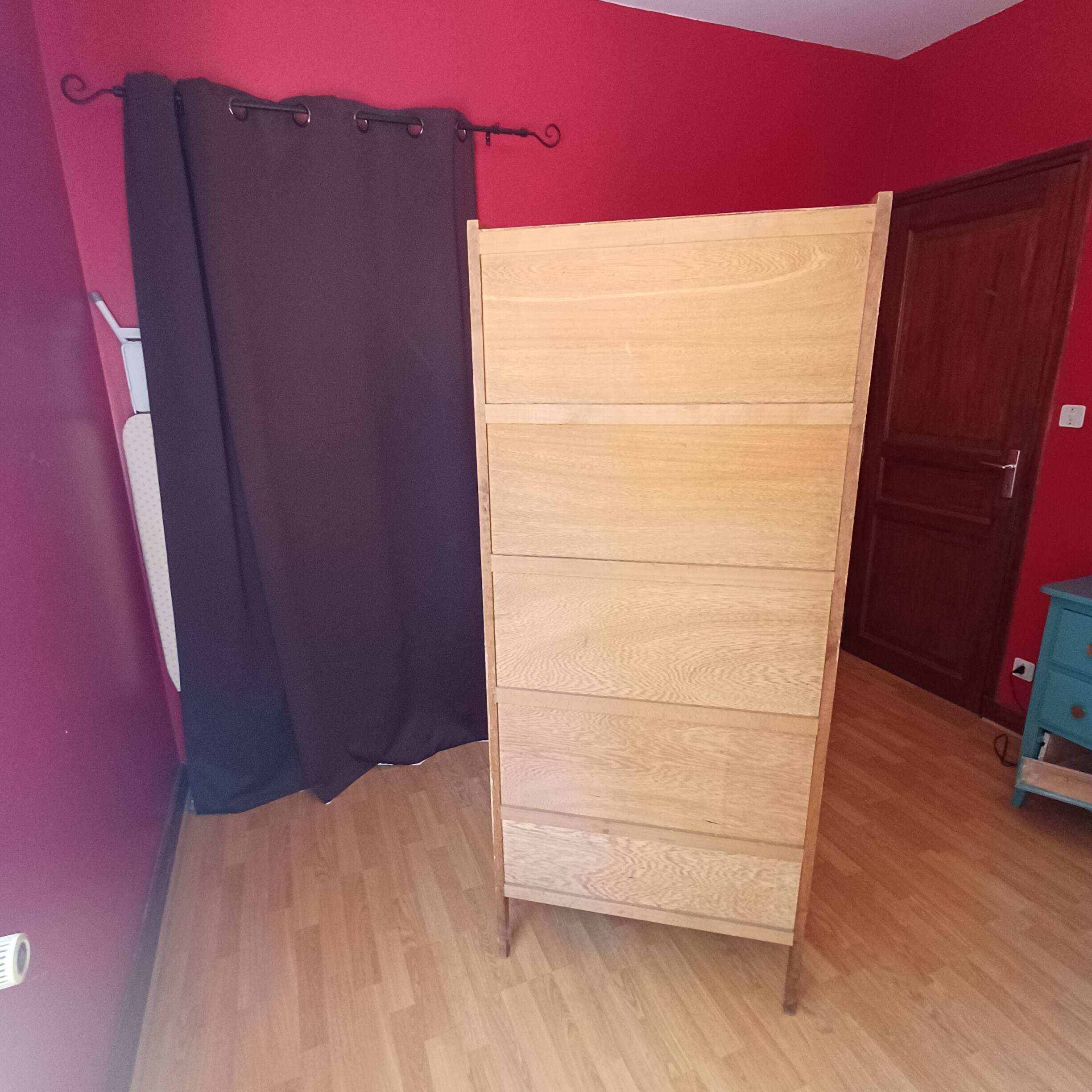 Armoire  rotin  vintage