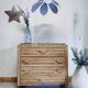 Commode en bois pied moustache