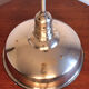 Old Bauhaus lamp in mercurized glass chrome industrial suspension.