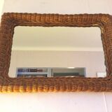 Rattan mirror - 58 cm X 41 cm