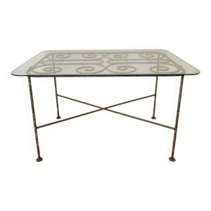 Table basse fer forgé