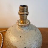 Stoneware and jute lamp