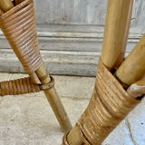 Set of four rattan chairs