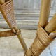 Lot de quatre chaises en rotin