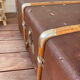 Leather Wood Trunk