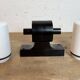 Industrial Brown Bakelite Wall Light with Milk Glass, 1960s