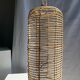 Large lantern-shaped rattan pendant lamp H50 D24