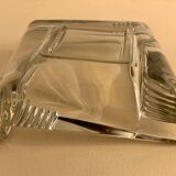 Transparent moulded glass ashtray