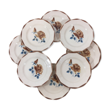 Lot of 6 to Digoin dessert plates