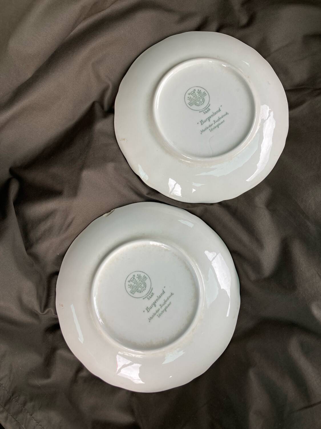 Villeroy and Boch Burgenland head to head breakfast cups blue