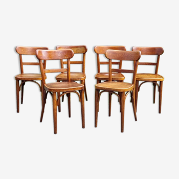 6 chaises bistrot horgen-glaris suisse années 30