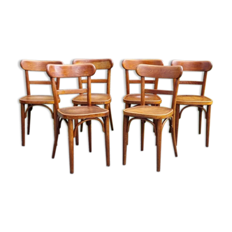 6 chairs bistro Horgen-Glarus Swiss 30s