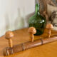Coat rack hook in natural wood late 19th century