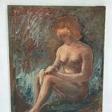 Oil on canvas period art deco