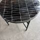 Round coffee table in black zellige – 60 cm artisanal Moroccan design