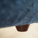 Blue armchair, Italian design, 1970s, production: Italy