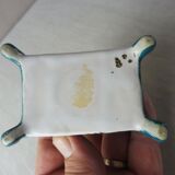 Ancien porte plume en porcelaine, décor fleurs