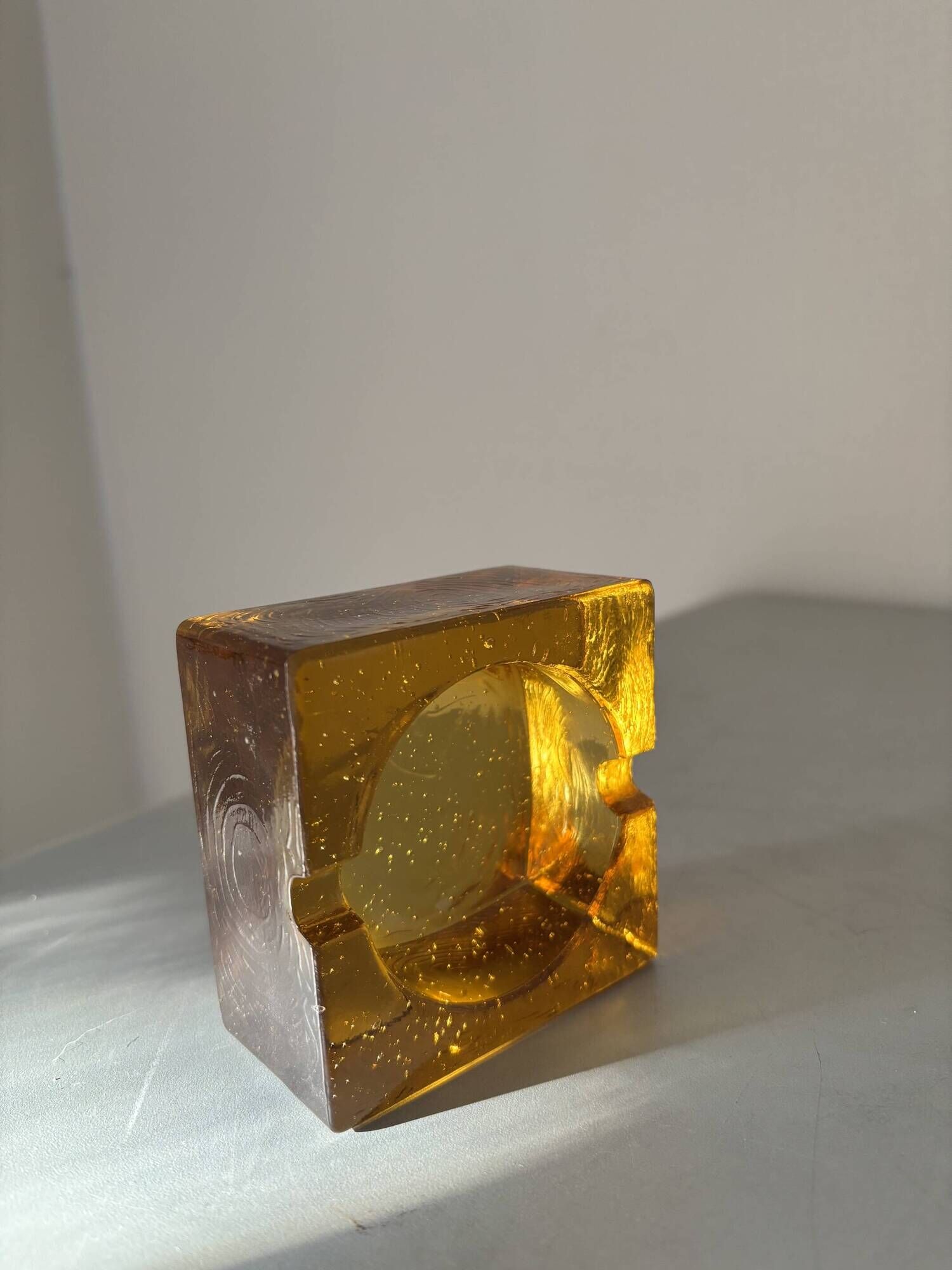 Murano Antonio Imperatore 1970 ensemble lighter table ashtray candle holder