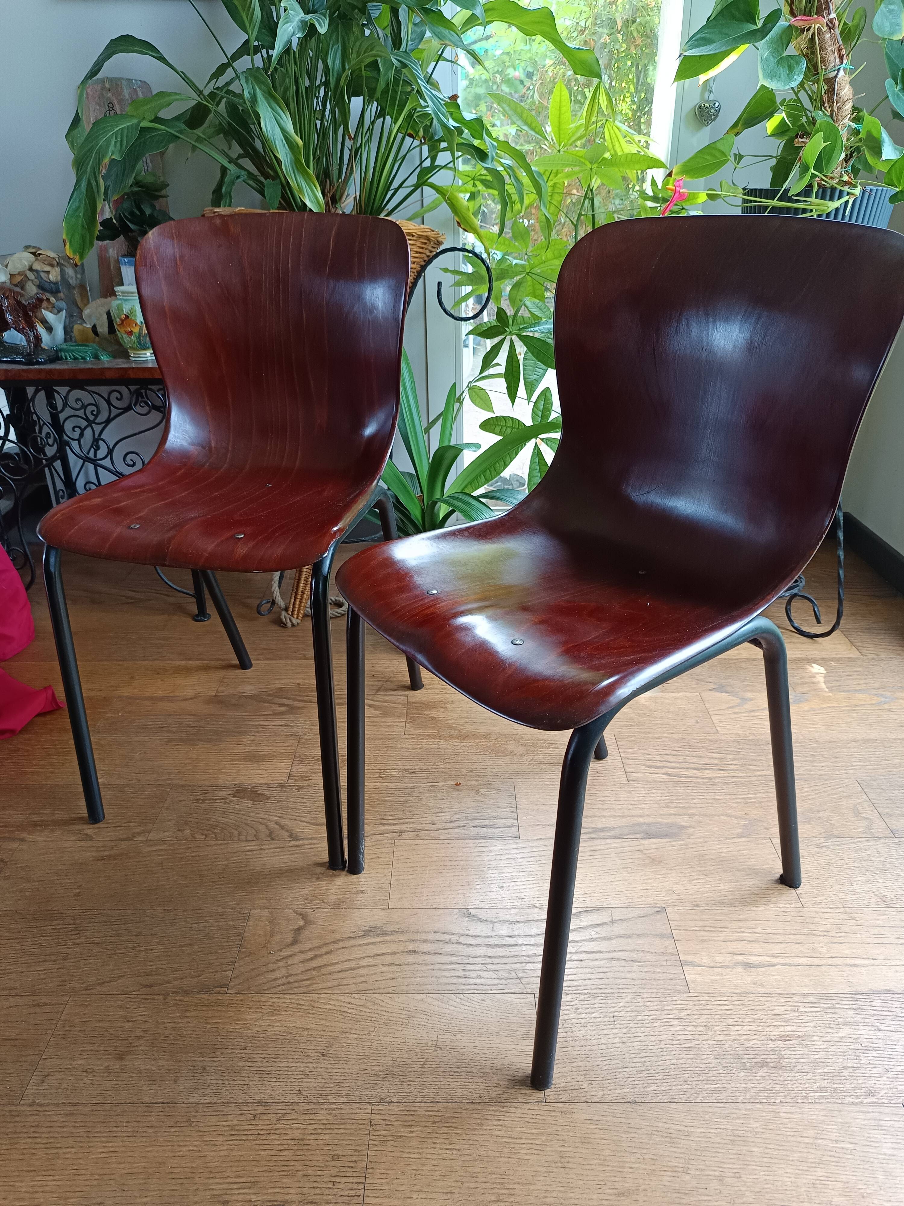 pair of vintage Pagholz chairs 1960s/1970s