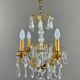 Lustre en cristal et bronze doré, début XXe siècle