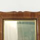 Miroir rectangulaire en bois de cerisier doré sculpté et festonné de style Biedermeier, Vienne