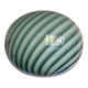Contemporary green and white oval pendant in murano glass
