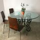 Vintage Scandinavian chairs (series of 4) in thermoformed wood 1970