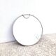 Vintage round barber mirror 28cm