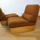 Pair of Vintage 1960s/1970s Free-Form Blonde Wood Armchairs