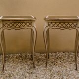 Pair of small tables 1900 in Louis xv style