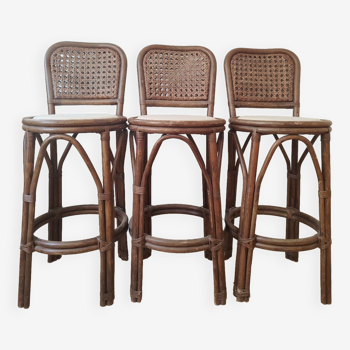 Rattan bar stools