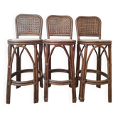 Rattan bar stools