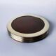 Faux tortoise shell Dior style bottle coasters, set of 3, Italy, 1970s