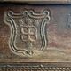 Coffre de mariage, motifs de blason, vers 1600