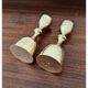 Bougeoirs vintage en laiton massif - lot de 2