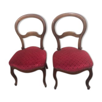 Paire de chaises Louis Philippe