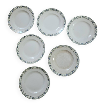 Lot #2 of 6 St Amand soup plates