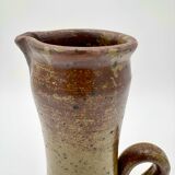 Tall stoneware pitcher vase, pyrite, 1960s