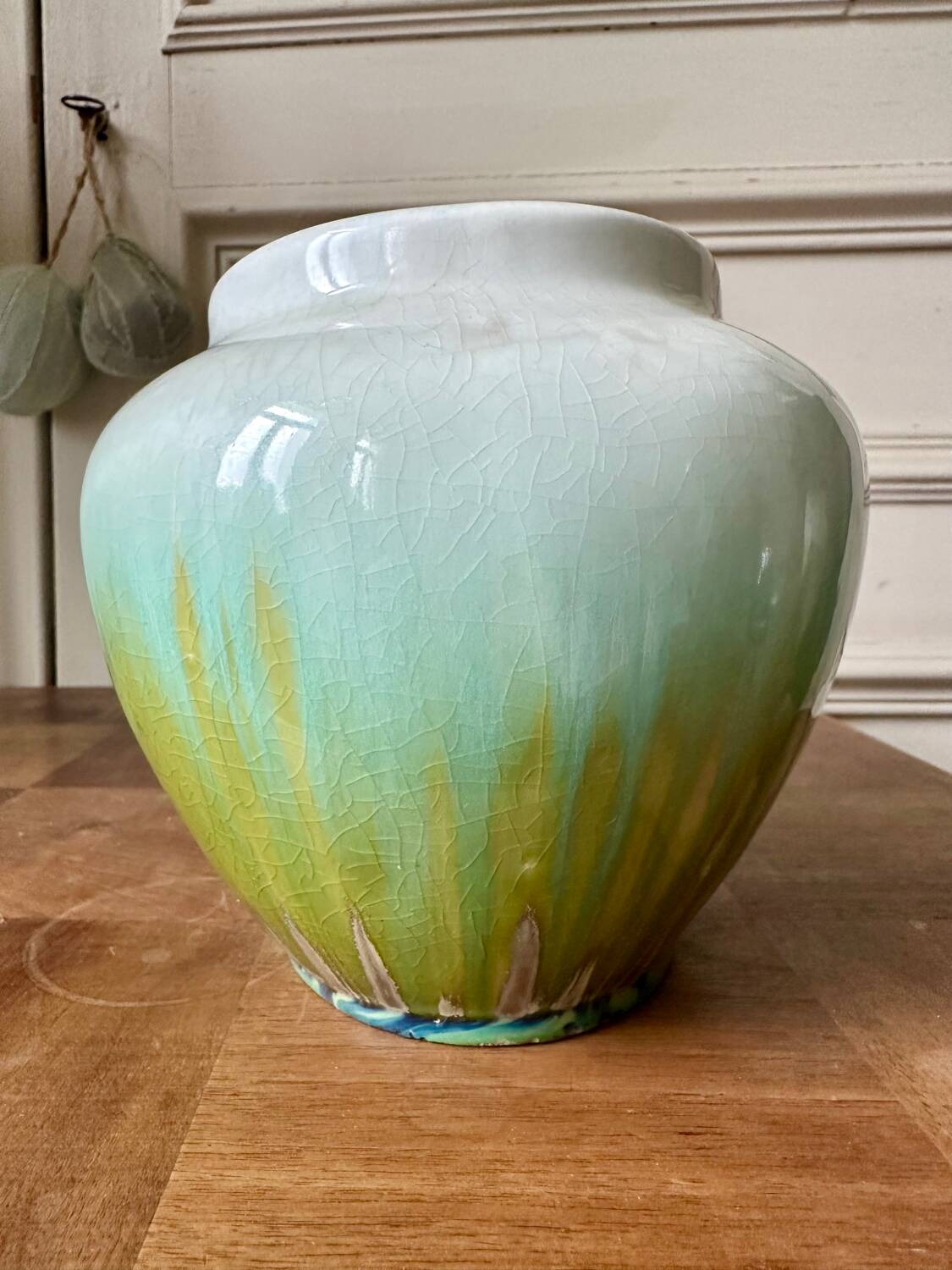Glazed stoneware vase from the 70s