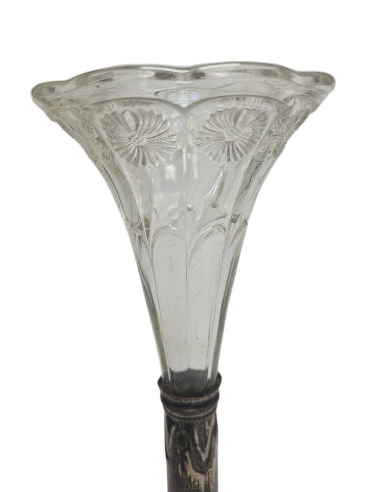 Art Nouveau French flute vase, 1900s