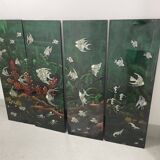Set of 4 Japanese panels