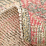 Red vintage door mat rug